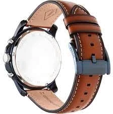 Montre Homme Fossil Grant FS5151, Cadran Bleu, Bracelet Cuir Marron vue 2