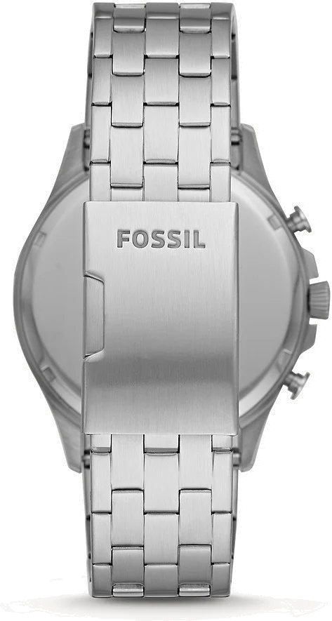 Montre Homme Fossil FS5605 Chronographe Acier Argenté Cadran Bleu vue 2