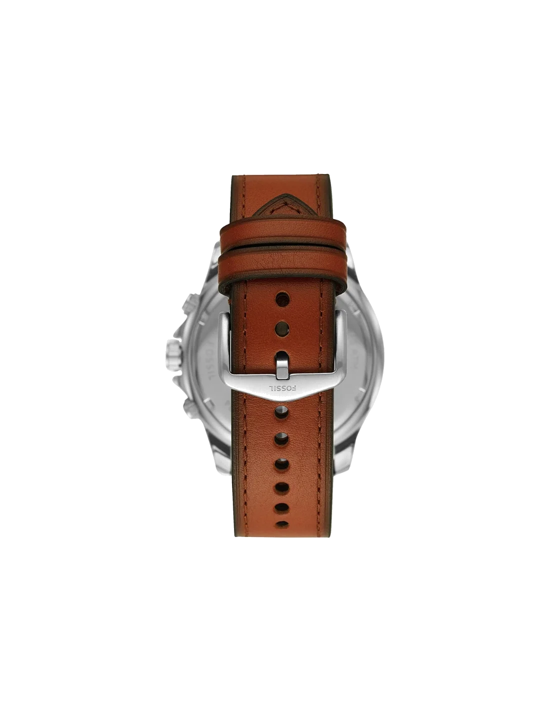 Montre Homme Fossil FS5734 Chronographe Cadran Vert Acier Bracelet Cuir Marron vue 2