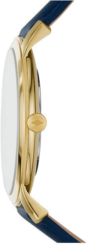 Montre Homme Fossil FS5789 à cadran bleu et bracelet cuir marine vue 3