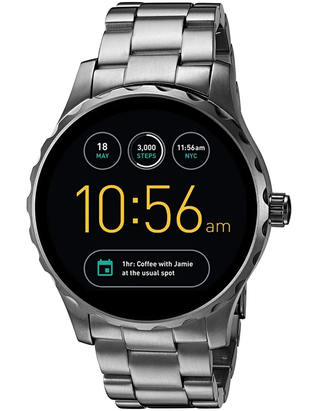 Montre Homme Fossil Q FTW2108 Gris vue 2