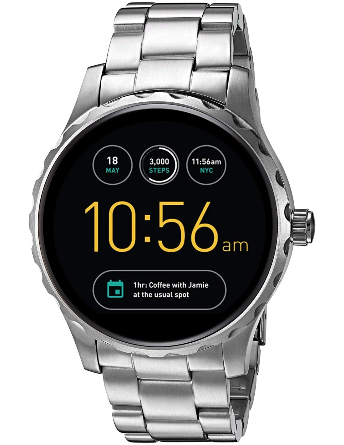 Montre Homme Fossil Q FTW2109 Argent vue 3