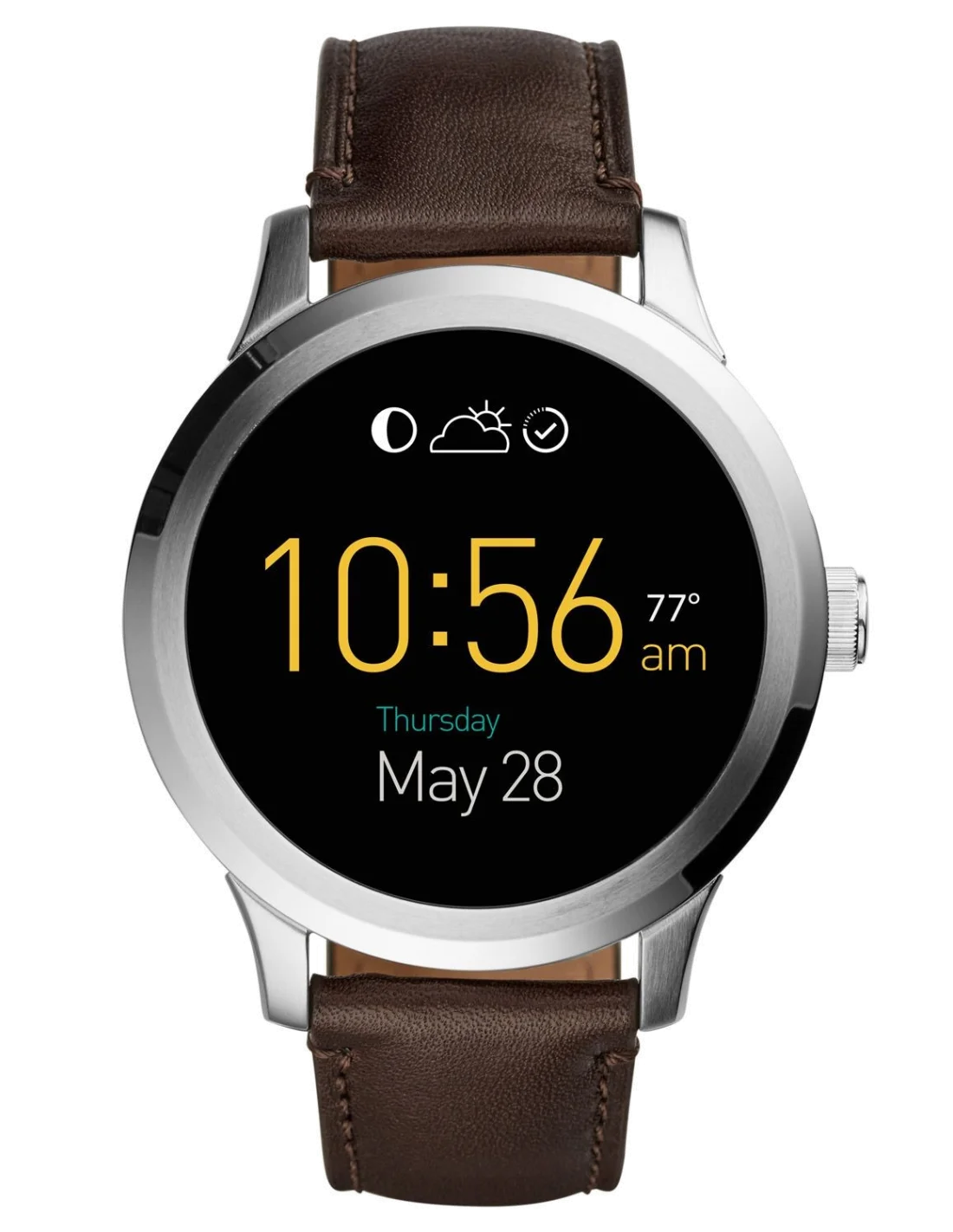 Montre Homme Fossil Q FTW20012 Marron vue 2