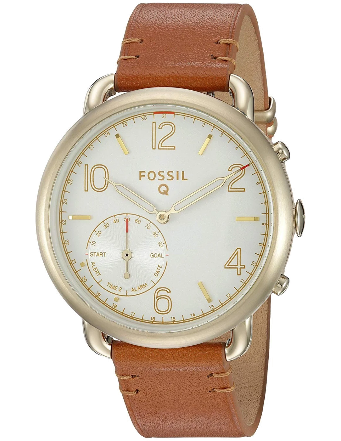 Montre Connectée Fossil Q Tailor FTW1127 Marron vue 2