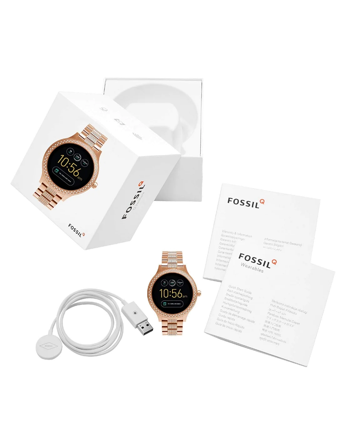 Montre Connectée Fossil Q Venture FTW6008 Bracelet Acier vue 2