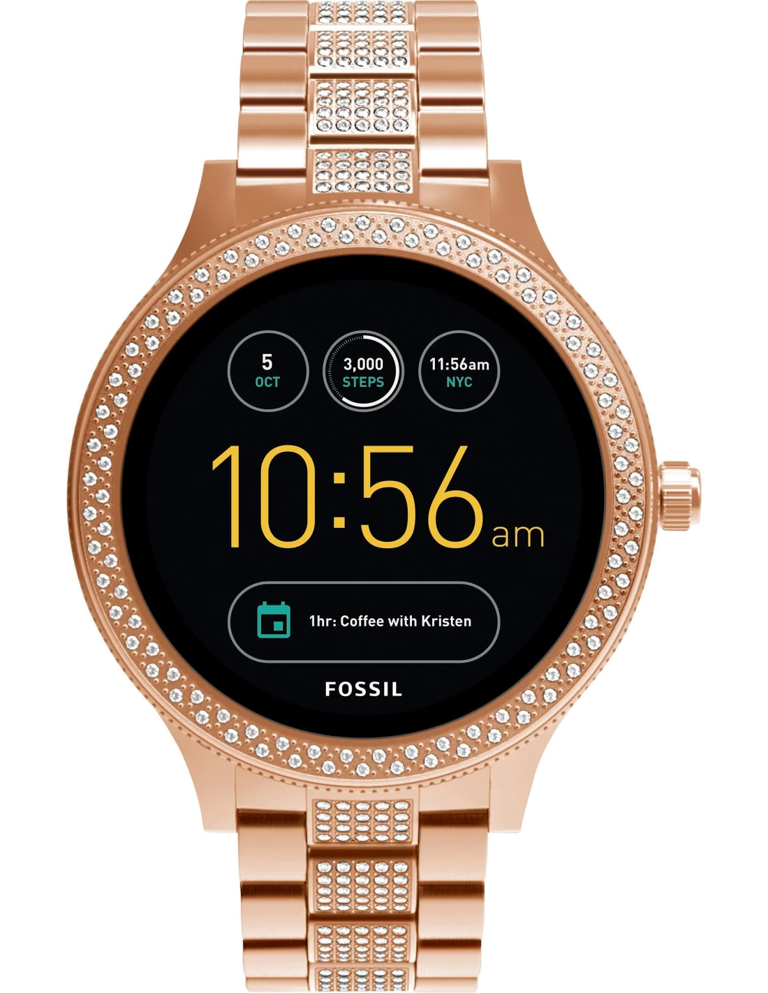 Montre Connectée Fossil Q Venture FTW6008 Bracelet Acier vue 3