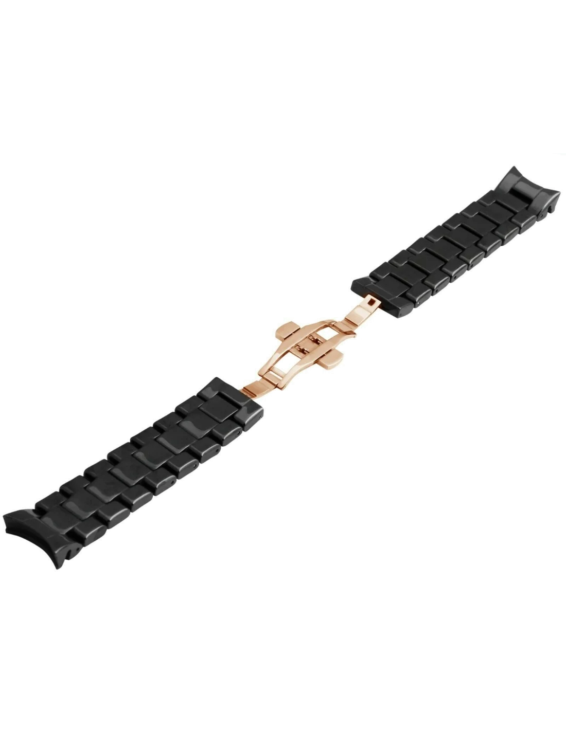 Bracelet de rechange en céramique noire pour montre Emporio Armani AR1410