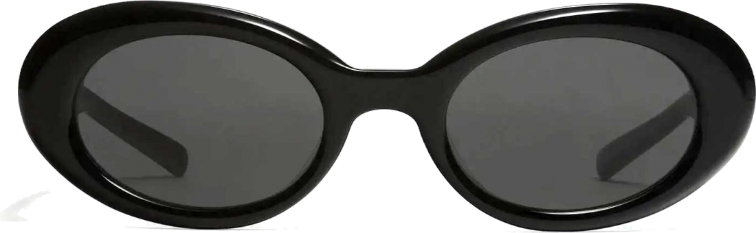 Lunettes de soleil Maison Margiela x Gentle Monster MM005 forme ovale en acetate - Noir vue 2
