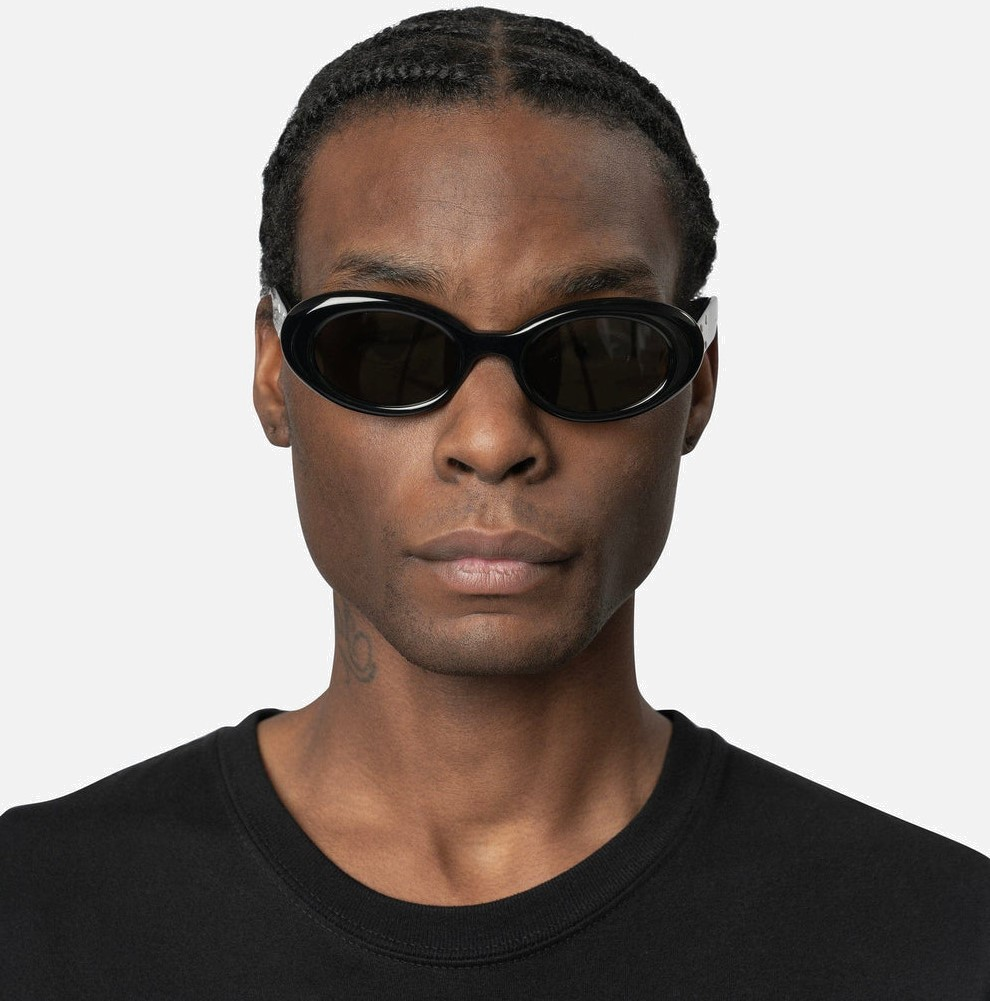 Lunettes de soleil Maison Margiela x Gentle Monster MM005 forme ovale en acetate - Noir vue 5