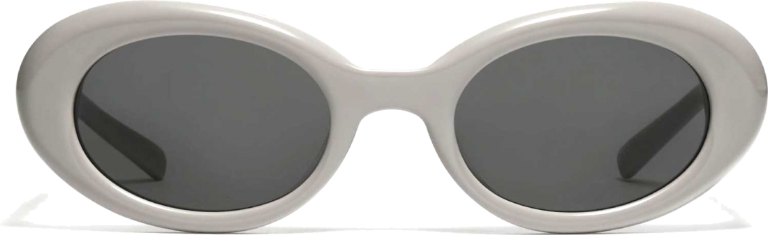 Lunettes de soleil Maison Margiela x Gentle Monster MM005 forme ovale en acetate - Gris vue 4
