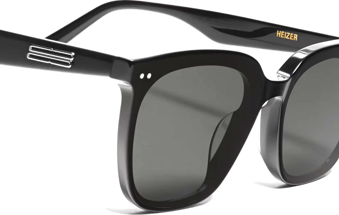 Lunettes de soleil Gentle Monster HEIZER01 - Monture noire unisexe vue 2