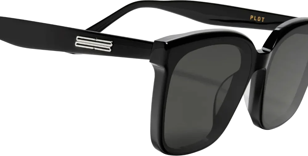 Lunettes de soleil Gentle Monster PLOT 01 Noir Unisexe vue 3