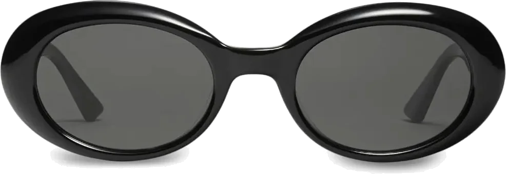 Lunettes de soleil Gentle Monster EVE 01 Noir - Monture ovale unisexe vue 2