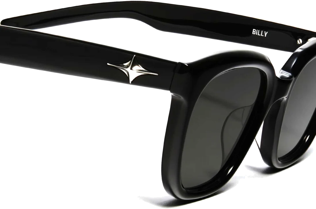 Lunettes de soleil Gentle Monster BILLY01 - Monture carrée noire unisexe vue 2