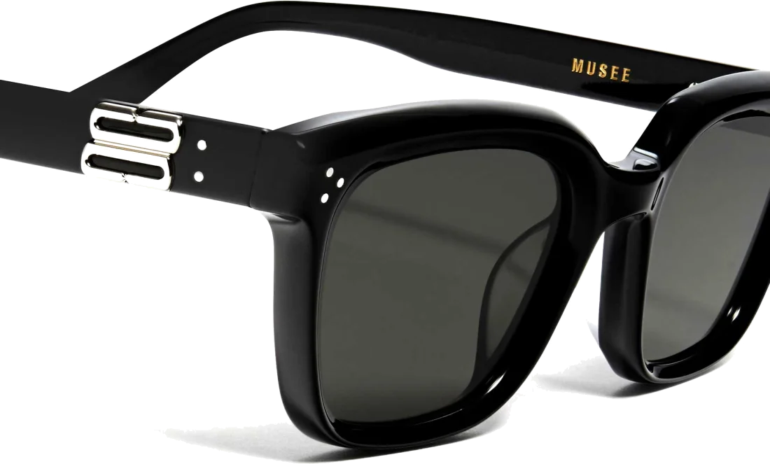 Lunettes de Soleil Unisexe Gentle Monster Musee 01 (MUSEE01) - Noir et Doré vue 3