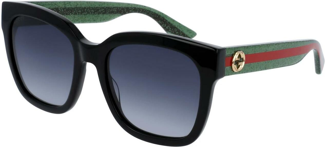 Lunettes de soleil Gucci GG0034SN en acétate - Vert vue 3