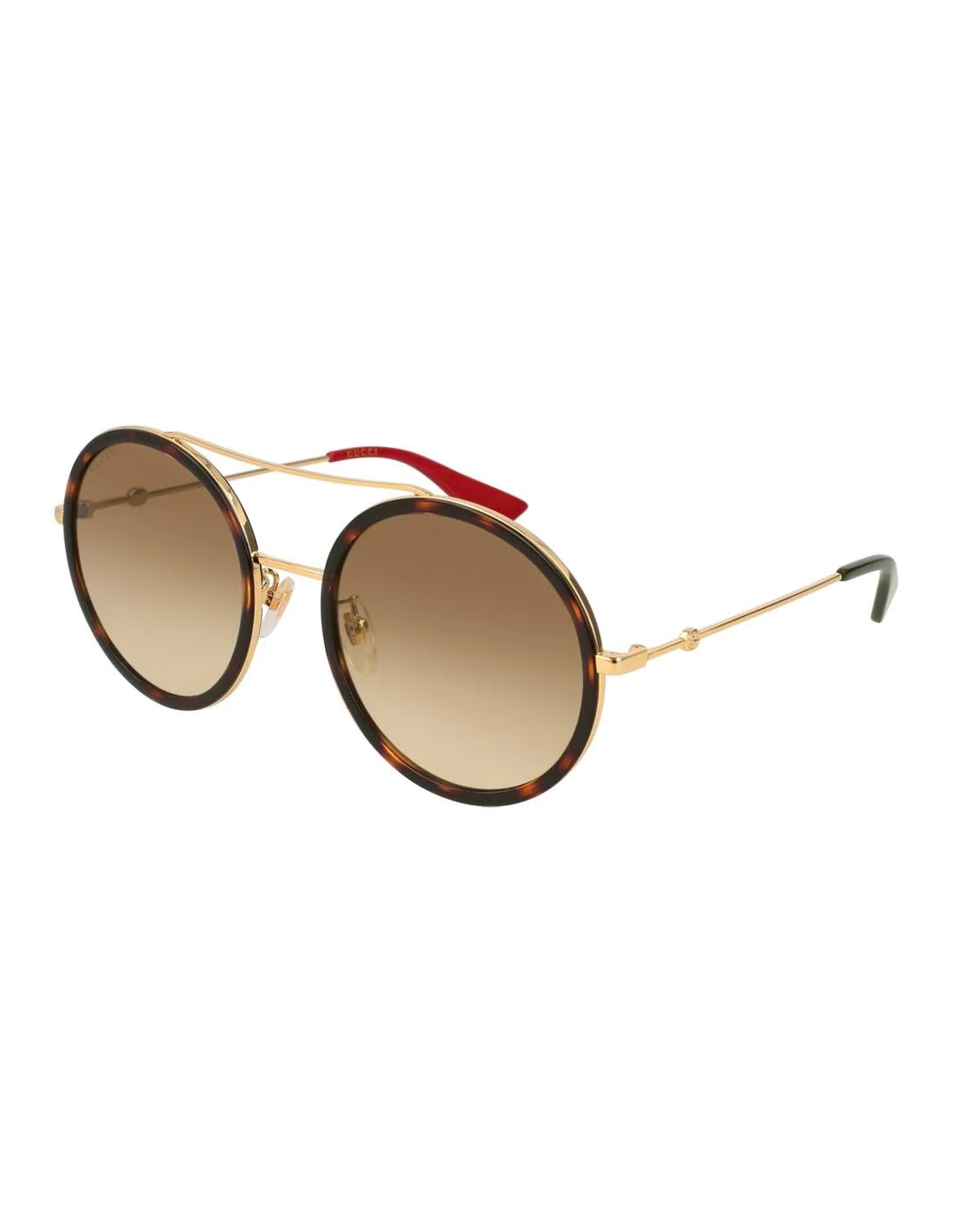 Lunettes de soleil Gucci Urban GG0061S - Brun - Or