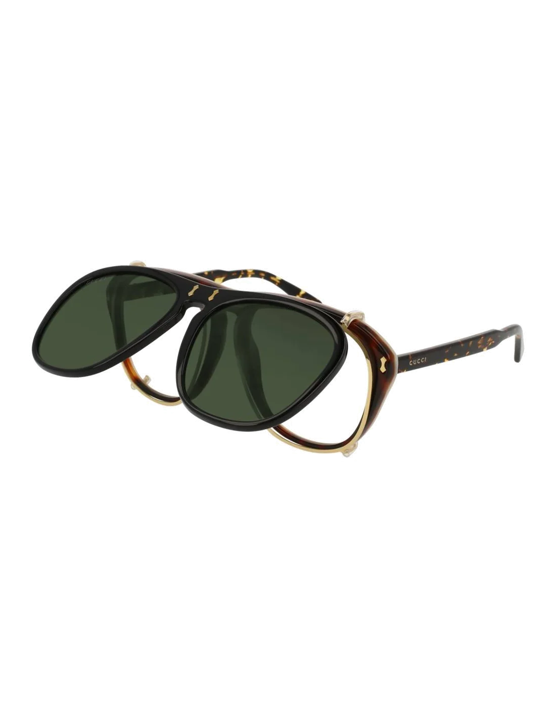 Lunettes de soleil Gucci Opulent Luxury GG0128S - Noir - Havana