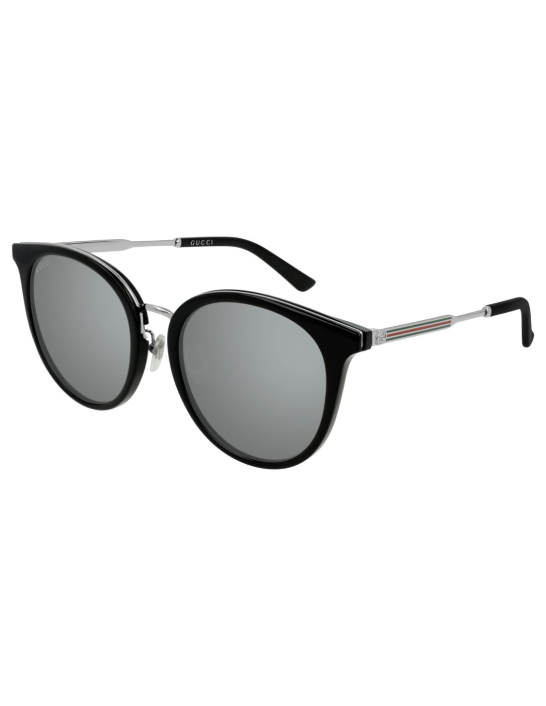 Lunettes de soleil Gucci Sensual Romantic GG0204SK - Noir-Argenté