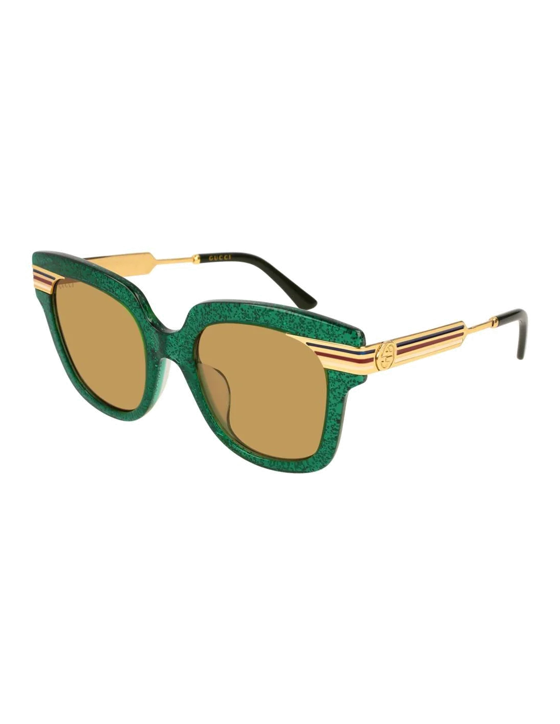 Lunettes de soleil Gucci GG0281SA - Vert - Or
