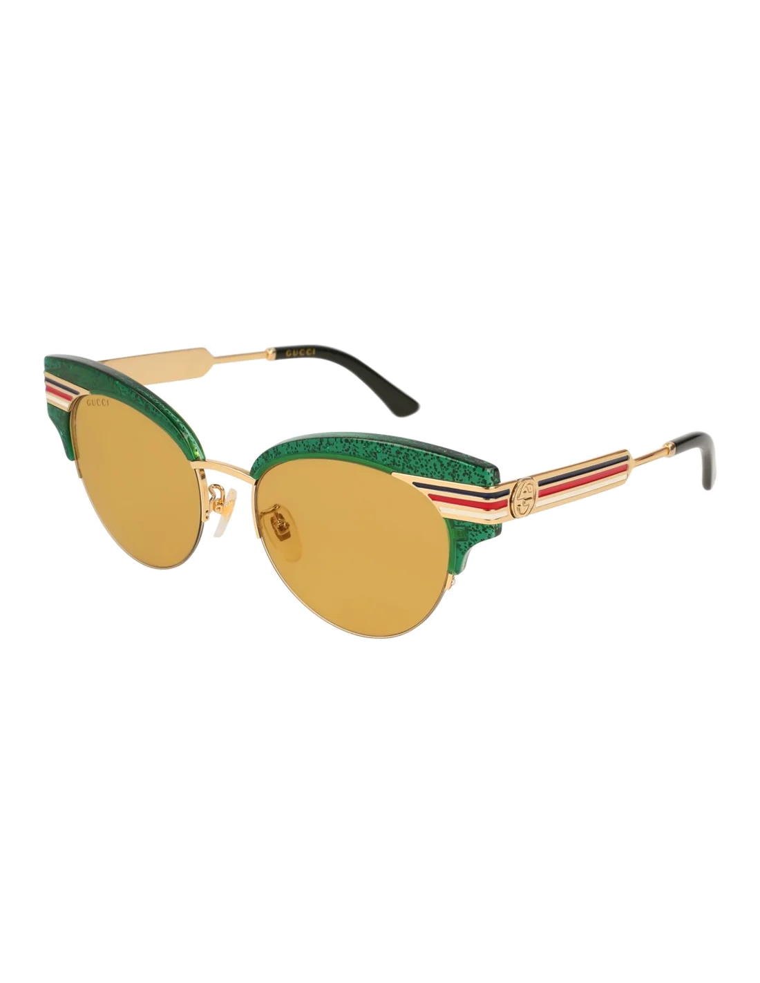 Lunettes de soleil Gucci GG0283S - Vert - Or