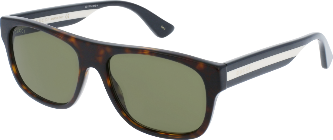 Lunettes de soleil Gucci Web GG0341S en actétate - Ecaille vue 2