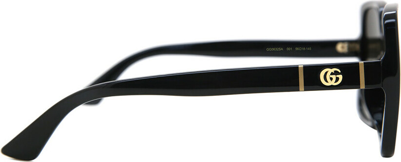Lunettes de soleil Gucci GG0632SA en acétate - Noir vue 2