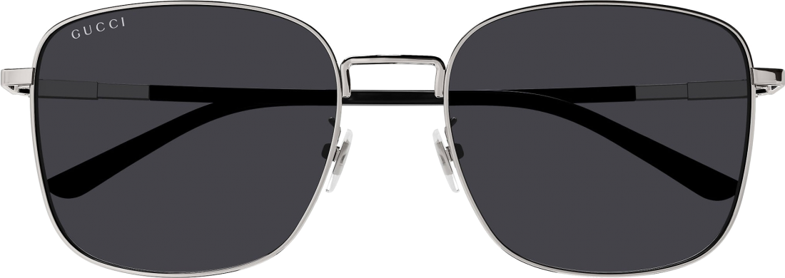 Lunettes de soleil Gucci GG1350S rectangulaires - Noir vue 2