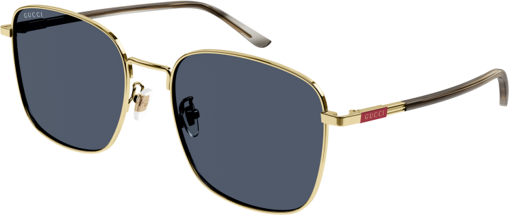 Lunettes de soleil Gucci GG1350S rectangulaires - Bleu vue 2