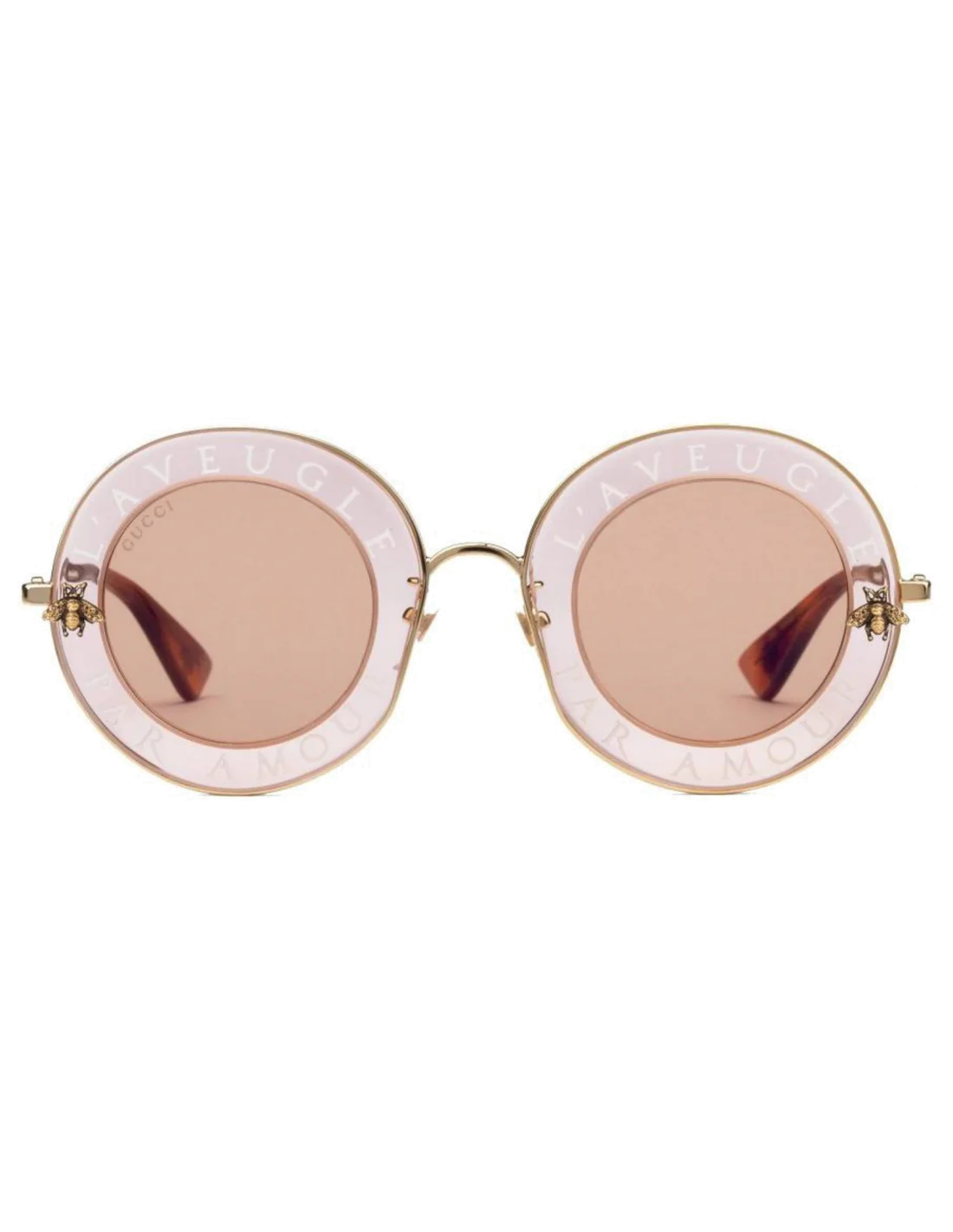 Lunettes de soleil Gucci l'aveugle par amour GG0113S 004 Rose vue 2