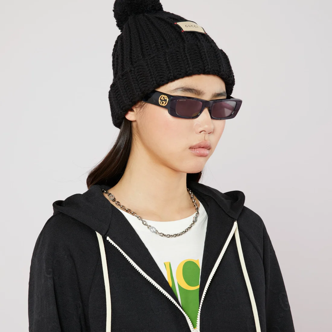 Collier Gucci GG108400 en argent 925 avec pendentif GG palladium - Unisexe vue 2