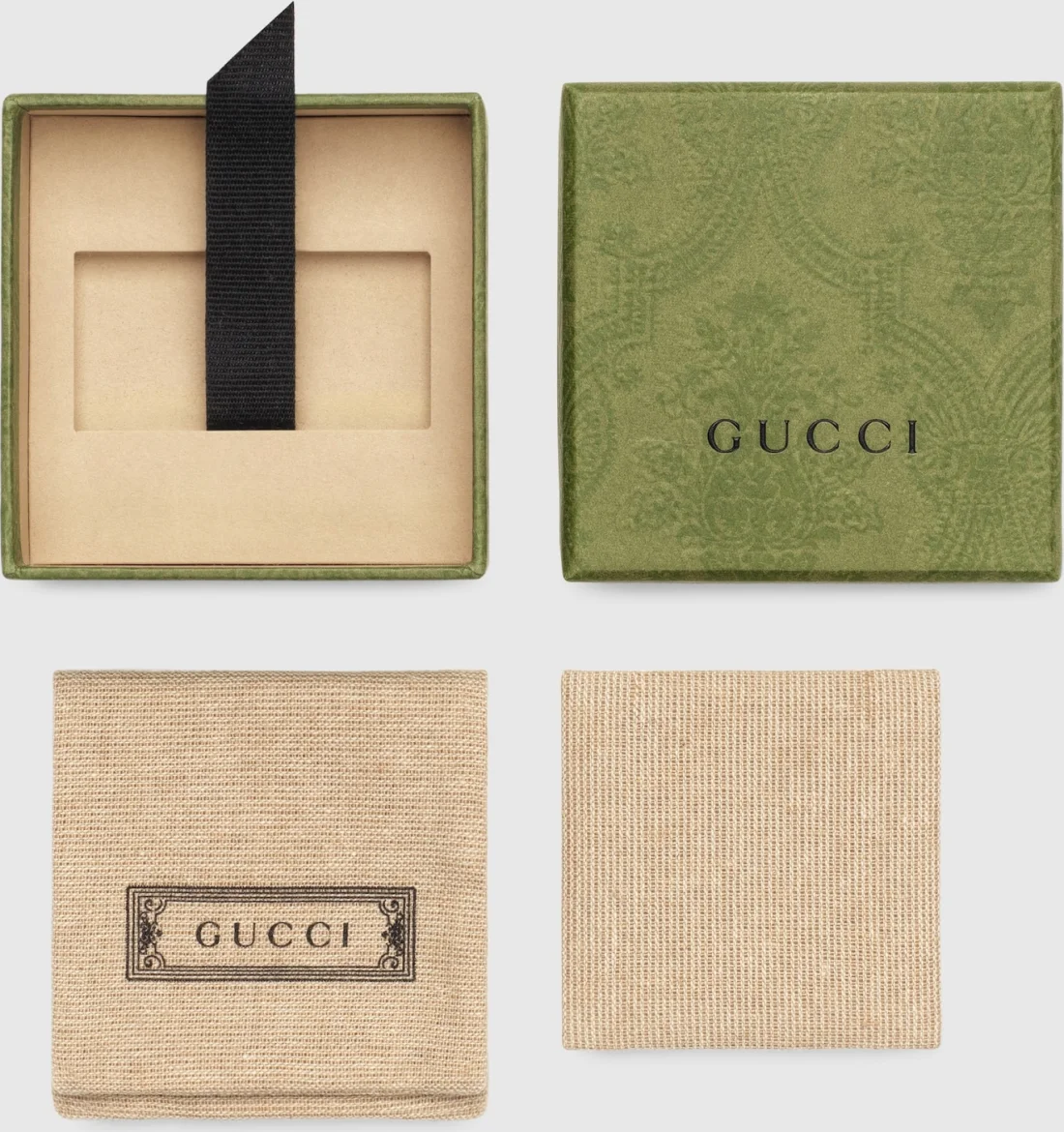 Boucles d'oreilles Gucci en argent 925 forme cœur - Réf. 108406 vue 3