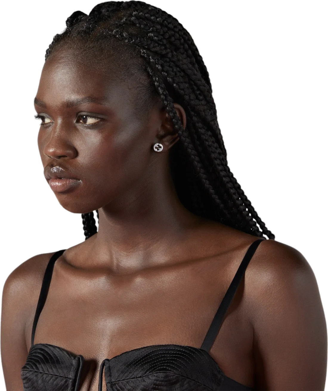 Boucles d'oreilles Gucci Interlooking en argent 925 double G vue 2