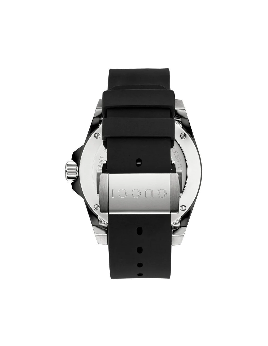 Montre Gucci Dive Homme YA136204 - Boîtier Silicone, bracelet caoutchouc noir vue 2