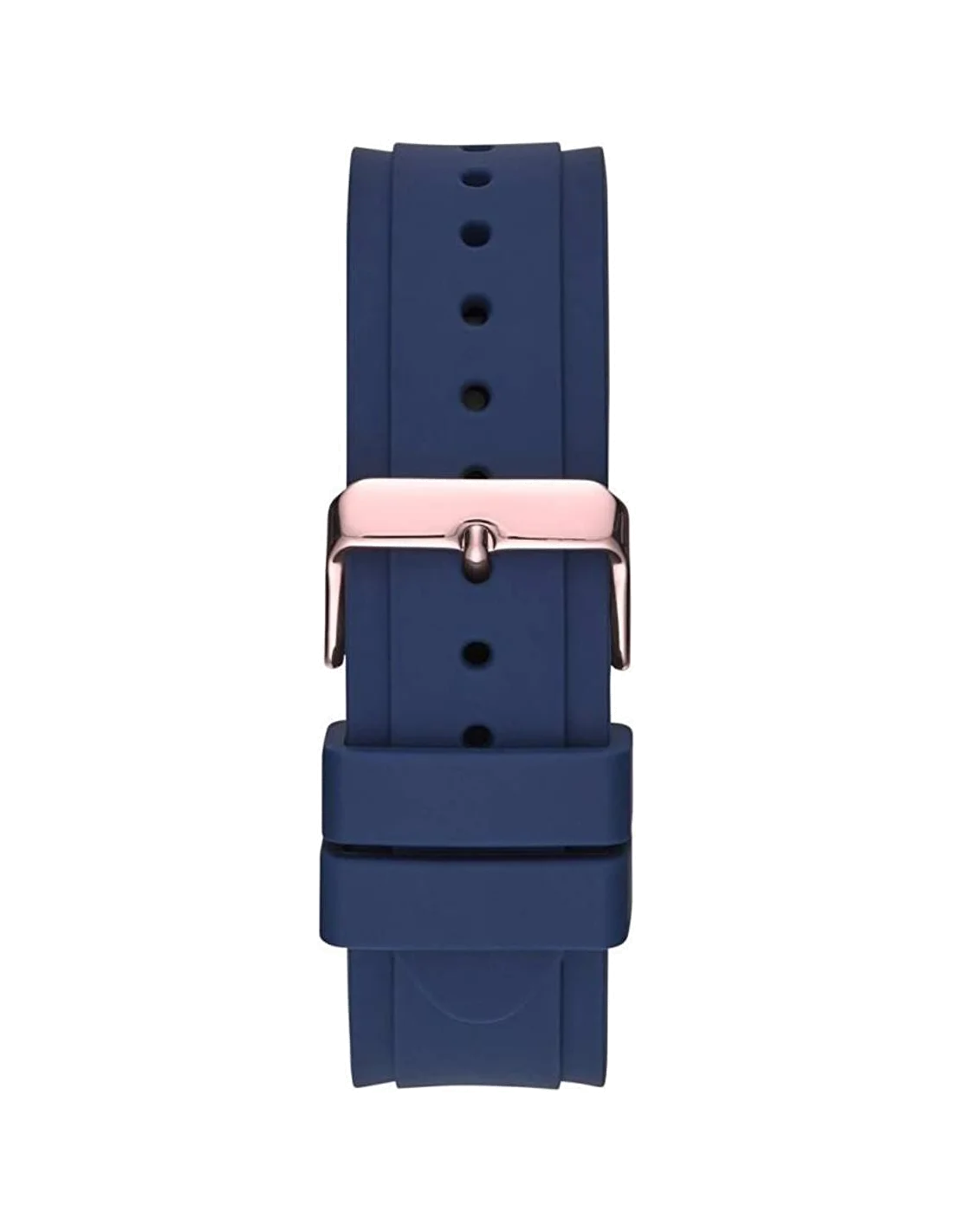 Montre Homme Guess Legacy W1049G2 - Chronomètre sport en silicone bleu et or rose vue 3