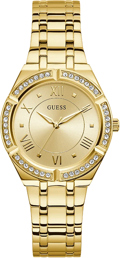 Montre Guess GW0033L2 pour Femme - Boîtier et Bracelet Acier Doré avec Strass
