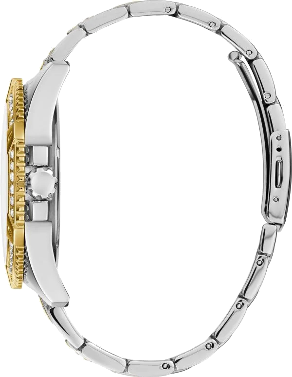 Montre Femme Guess Cosmo GW0033L4 en Acier Bicolore Argent/Or avec Lunette Strass vue 2