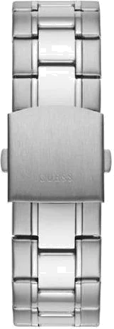 Montre Homme Guess Commander GW0056G1, Boîtier Argent et Cadran Noir Multifonction vue 2