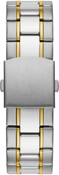 Montre Guess Homme GW0056G4 - Cadran Noir Multifonction, Bracelet Acier Bicolore Argent/Or vue 3