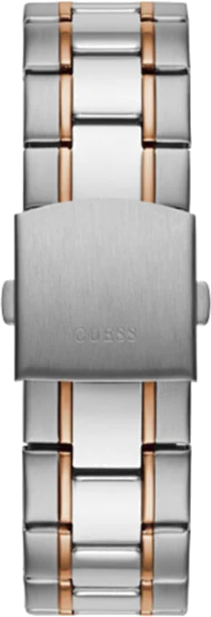 Montre Guess Commander GW0056G5 pour Homme - Cadran Bleu Multifonction, Bracelet Acier Bicolore vue 3