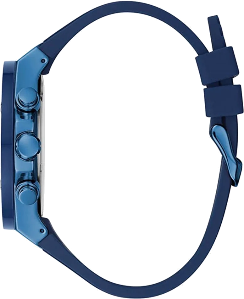 Montre Homme Guess Poseidon GW0057G3 en Silicone Bleu et Bracelet Silicone vue 2