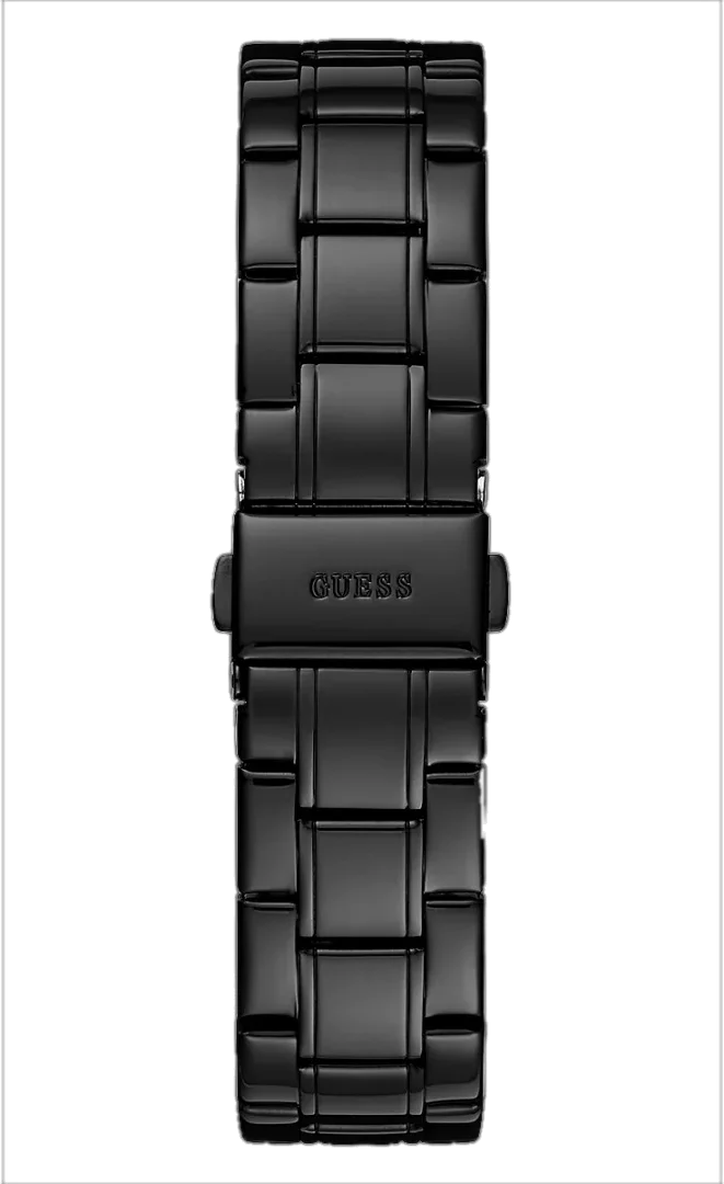 Montre Guess Sparkler GW0111L4 pour Femme, Boîtier et Bracelet Acier Noir avec Strass vue 3