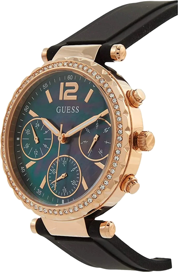 Montre Femme Guess GW0113L2 Cadran Nacre et Bracelet Acier Noir vue 2