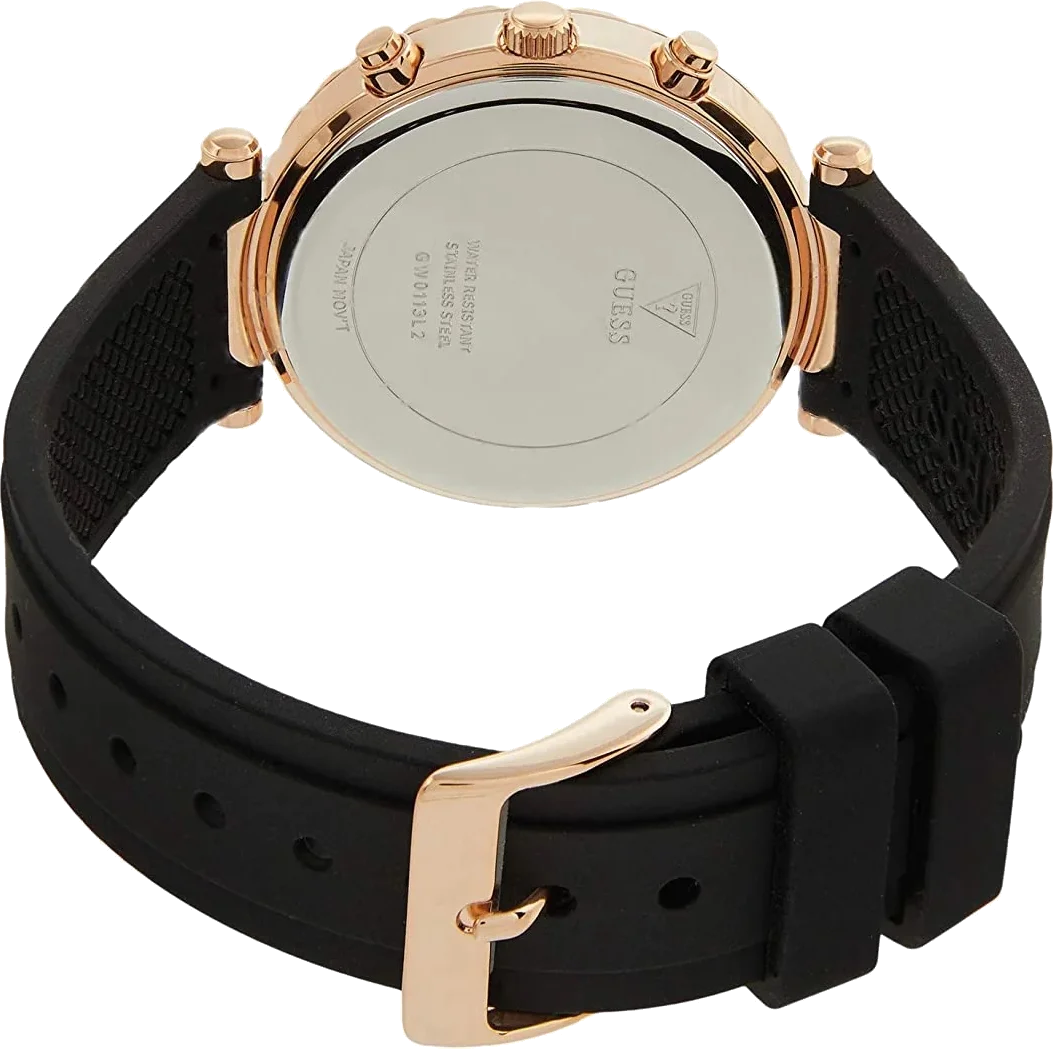 Montre Femme Guess GW0113L2 Cadran Nacre et Bracelet Acier Noir vue 3