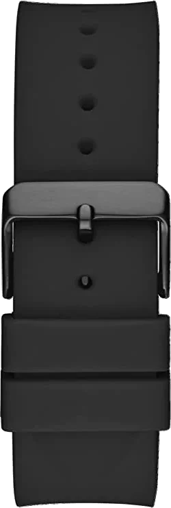 Montre Guess pour Homme GW0208G5 - Cadran et bracelet noir en silicone - 47mm vue 3