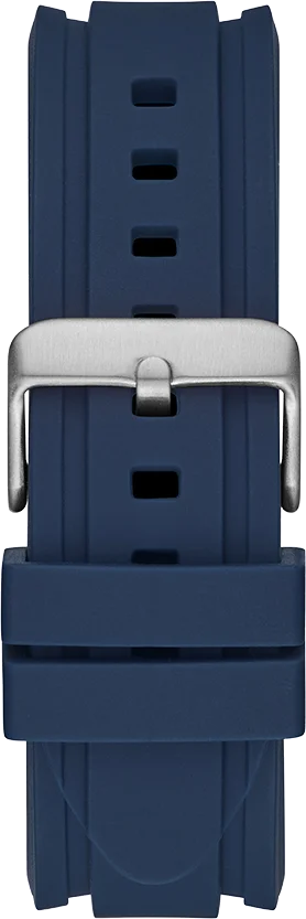 Montre Homme Guess GW0211G1 - Cadran bleu multifonction, bracelet silicone bleu vue 3