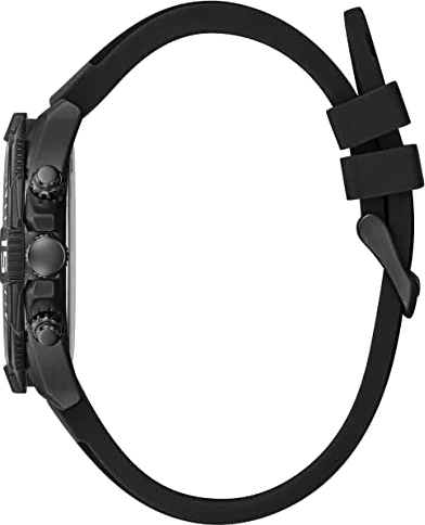 Montre Homme Guess GW0211G3 - Cadran noir multifonction, bracelet silicone noir vue 2