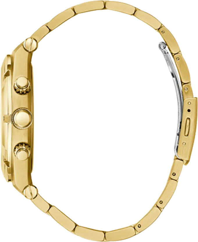 Montre Homme Guess GW0260G2 en Acier Doré, Cadran Noir Squelette 44mm vue 2