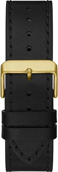 Montre Homme Guess GW0262G2 Cadran Multifonctions Noir Boîtier Or Bracelet Cuir vue 3