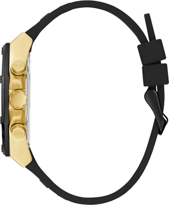 Montre Homme Guess GW0263G1 Boîtier Or 44mm Cadran Noir Multifonction vue 2